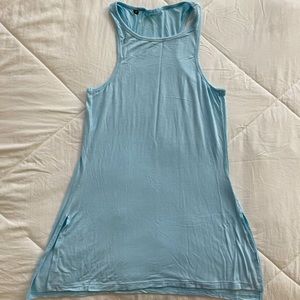 Gymshark High Neck Blue Tank Top Small